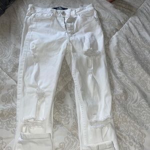 white hollister jeans size 00R